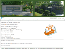 Tablet Screenshot of fletcherheightshoa.com